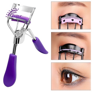 Stainless Steel Eyelash Curler with Comb Eyelash Curler Makeup Tool - FETAR