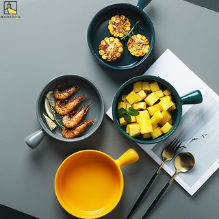 BANFANG Nordic ceramic creative single breakfast bowl Baking gloves (1)
