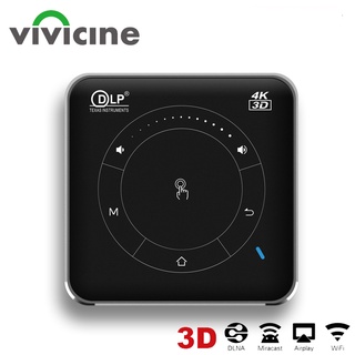 【Original Product】Vivicine P11 Android 9.0 Support 4K Mini Projector,3D HD Portable Micro WIFI Bluet