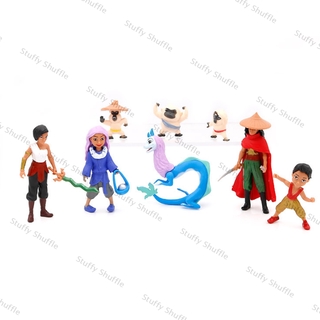 Raya and The Last Dragon 8pcs/set Action Figure Kids Toy Gift Cake Topper Decor (1)