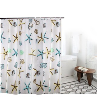 Sea Shell Starfish Bathroom Mildew Proof Shower Curtain
