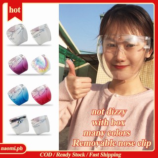 'COD/Wholesale ☁' Full Faceshield Acrylic Blocc Visor Sunglasses Eye Shields, goggles, safety glasses, anti-spray NAO'' (1)