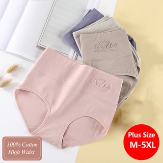High Waist Panties Women Breathable Cotton Underwear Body Shaper Cute Print Lingerie Seamless Sexy