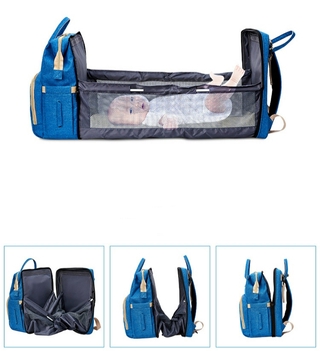 new portable mummy bag folding crib multifunctional large-capacity traveling bag for mother and baby (5)