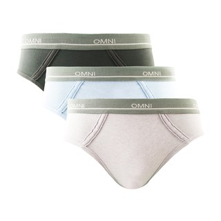 OMNI By SO-EN Men's 3in1 Monnochrome Cotton Bikini Brief