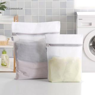 √OA Laundry Bag Clothes Bra Underwear Thicken Fine Mesh Net Washing Zipper Pouch
