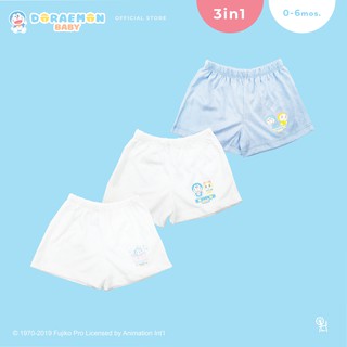 Doraemon Newborn Baby 0-6 months 3in1 Boys Shorts 3 pcs. pack