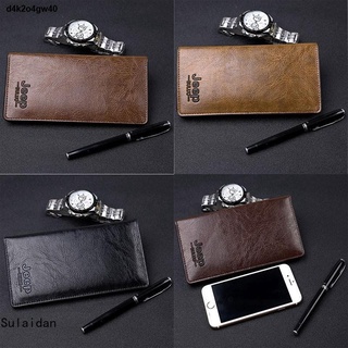 ☍Jeep luxury leather leather business Long Wallet for Men Wallet