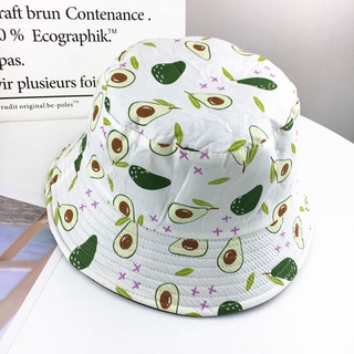 EXPEN Two Side Dog Fruit Print Avocado Strawberry Sun Hats (8)
