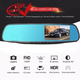 【Ready Stock】☢۞【6/3】3.5 Inch Car DVR Mirror Car 1080P Rear View Digital Video Mirror Dash Cam