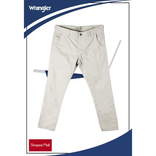 Wrangler Men Spencer Low Slim Straight Chinos Pants in White