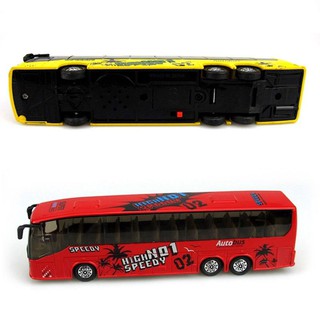 1:50 Diecast Metal Alloy Bus Toys With Openable Doors/Music/Light Color Random (4)