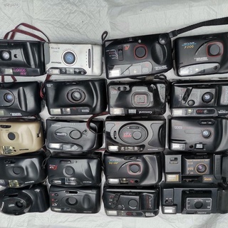 collectibles Old film cameras in the 80s and 90s, old point-and-shoot cameras