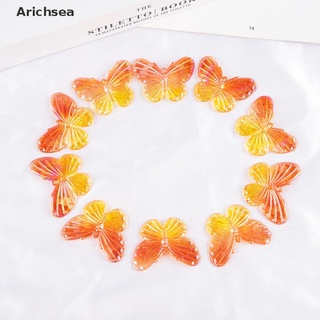 Arichsea 10pcs AB Colorful Acrylic Butterfly Loose DIY beads jewelry findings Hope you can enjoy your shopping