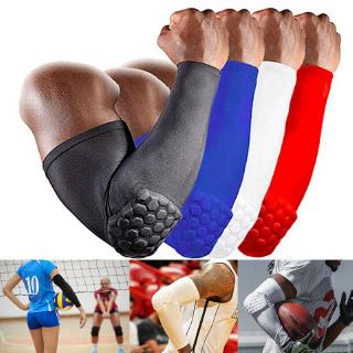 Arm Sleeve Elbow Pad Protection Compression Baseball Football Basketball Sports