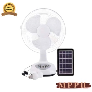 MYPURCHASEPH Solar Electric Fan with Panel Solar Panel Electric Fan Outdoor Fan with Solar Light