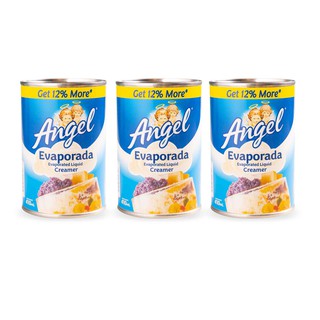 Angel Evaporada Evaporated Liquid Creamer 410mL X 3 Cans (1)