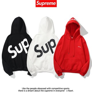 supreme Fashion printed cotton unisex hooded sweatshirt