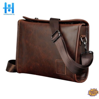 A2cy briefcase bag man sling Men Leather Messenger Briefcase Laptop Shoulder Crossbody Bag Business