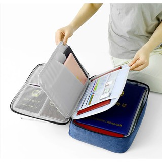 【Stock】 Passport Travel Document Storage Bags Passport ID Ticket Cover Multifunctional Credit Card O