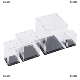 <Dream> Acrylic Display Case Self-Assembly Clear Cube Box UV Dustproof Toy Protection