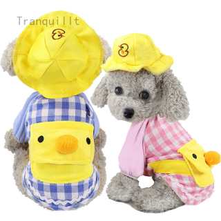 amymoons Cartoon Pet Hat Clothing Little Yellow Duck Shape Dog Clothes for Small Dogs Cats Puppy Suit Chihuahua Yorkies Dogs Pet Clothing|Dog Shirts