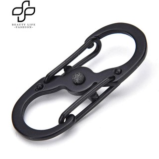 [cod]Beauty 8-Shaped Outdoor Hook Buckle Snap Clip Mount Climbing Carabiner Chain Key Chain (7)