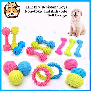 Pet Dog Puppy Chew Toy Resistant To Bite Bone Molar Thorn TPR Ball Dog Toys