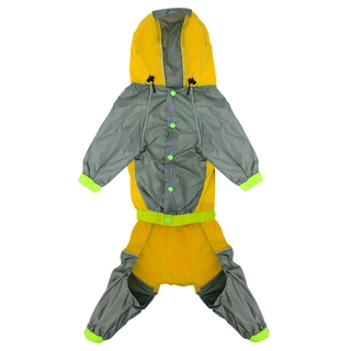 Dog raincoat pet waterproof detachable raincoat♟Dog Raincoat Reflective Dogs Rain Coat Dog Clothes H