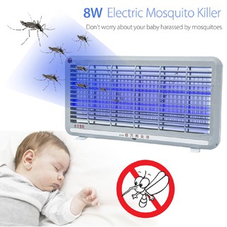 SOLO 8W UV Electric LED Mosquito Fly Bug Killer Lamp Insert Trap