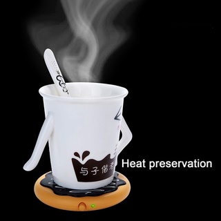RE Donut Home Office USB Cup Warmer Heater Coffee Milk Tea Beverage Heating Mug Pad (8)