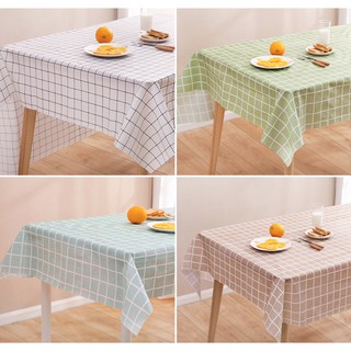 Nordic Lattice Oil-Proof Tablecloth Waterproof Disposable Washable Table Cloth PEVA Tablecloth