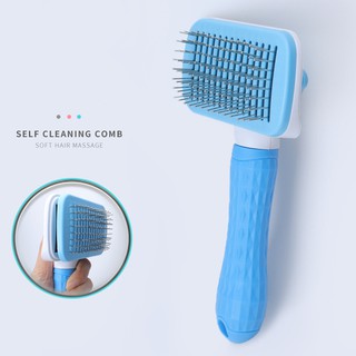 Self Cleaning Dog Brush Slicker Massage Particle Pet Comb For Dogs and Cats (5)