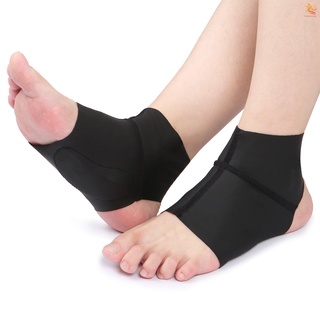 【Outsideworld】1 Pair Arch Support Brace with Gel Ankle Protector Flat Foot Socks with Gel Inserts Insole Cushion f