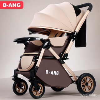 Benang Baby Stroller Portable Folding Baby Armchair Four-Wheel Shock-Absorbing Two-Way Stroller for