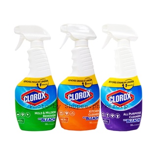 Clorox Mold & Mildew Remover, Kitchen Cleaner w/Bleach, All Purpose Cleaner w/Bleach 17oz 500ml