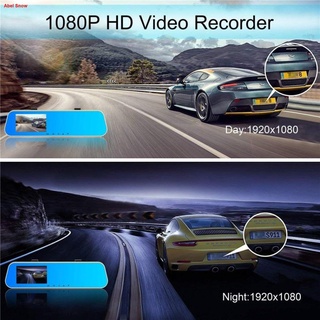 ❀✿♈Full HD 1080P Car DVR Double lens Car camera dashcam rearview mirror Video Recorder Dash cam Auto