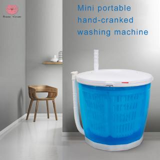❥Ultra Low Price ❥ Manual Hand Crank Mini Washing Machine Portable Non-Electric Compact Laundry Dryer