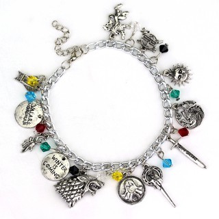 Game of Thrones Wolf Head Rights Game Bracelet Women's Combi