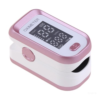 Xixi LED Digital Fingertip Pulse Oximeter Blood Oxygen Saturation Monitor Rose Gold Portable Measures Pulse Rate and Spo2
