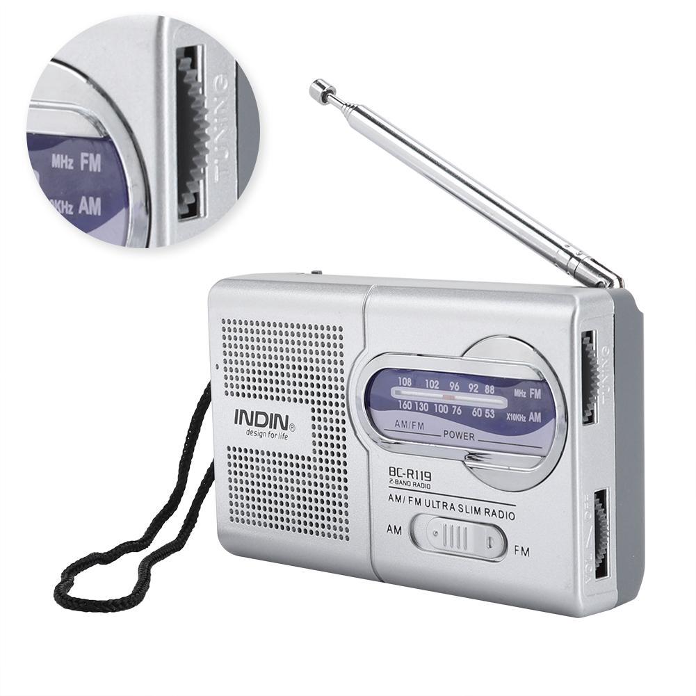 Mini Pocket AM FM Radio Receiver Portable Stereo FM Music