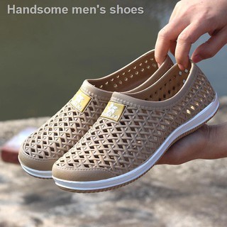 Summer new men hole shoes couple model of women's fashion in baotou sandals lazy man casual for and (2)