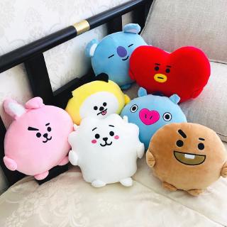 KPOP BTS BT21 Cute Pillow Cartoon Sofa Cushion Car Waist Pad Fans Gift TATA COOKY CHIMMY RJ (1)