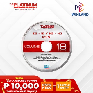 Platinum KS-5 KS-10 KS-40 Junior Lite Junior 2 K-Box 2 CD: VOLUME 18 (DEC 2021 Release) KS5 KS10 KS