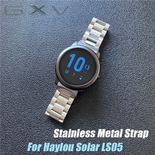 【Stock】 For Haylou Solar LS05 Strap Stainless Steel Metal Band for Xiaomi Haylou LS05 Replacement St
