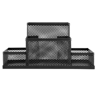Mesh Cube Large Capacity Metal Stand Combination Holder Office Desk Organizer (6)