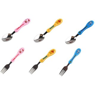 *COD DVX 3 Pcs Kids Cutlery Stainless Steel Spoon | Fork Kutsara Tinidor Teaspoon