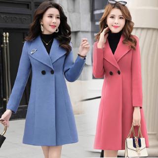 Women's Mid-length Korea Woolen Coat