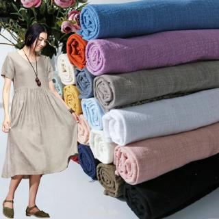 130x100cm Linen Cloth Fabric Soft Sewing Textile DIY Clothing Cotton Curtain Tablecloth (1)
