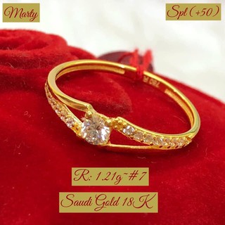 18k Saudi Gold Engagement Ring